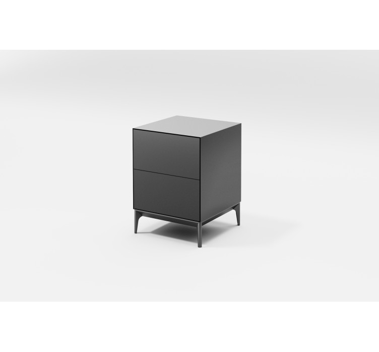 Пряма приліжкова тумба Alpha 1 Gray 1